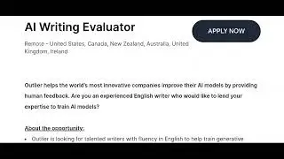Earn Up to $35/hr: AI Writing Jobs for English Experts (Work From Home) ✍️🌎