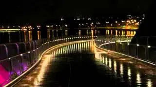 Nighttime reflection hyperlapse of Elizabeth Quay, Perth, Western Australia