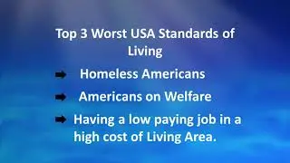 Top 3 worst standards of living in the USA in 2019