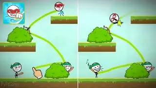 Unlock All Levels in Attack Draw Line - Stickman Puzzle Game! (Walkthrough Part 1 Level 30 )