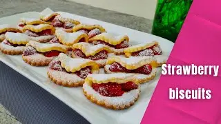 как сделать клубничное печенье | Простое домашнее клубничное печенье