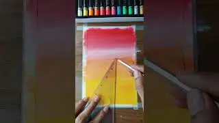 Brustro oil pastel colours testing on paper #shorts
