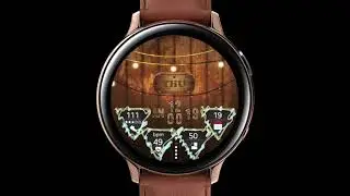 Galaxy Watch - Lightbulbs on Wooden watchface