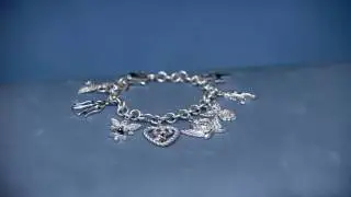 Stainless Steel Angel Charm Bracelet on QVC