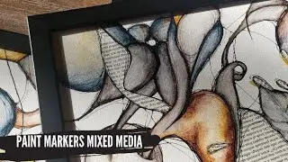 Abstract Alcohol-Marker Drawing/Painting on Canvas | Pick a Pretty Pettal