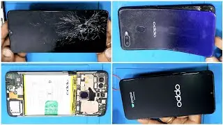 oppo f9 pro display change / disassembly / oppo f9 pro combo change / back panel open