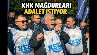ADANA'DA İŞ BIRAKAN KESK'LİLERİN EYLEMİNDE KHK'LI MÜNİR KORKMAZ KONUŞTU
