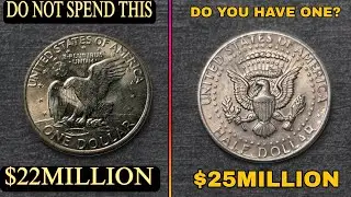 Most Valuable  one dollar &Kennedy Half Dollar Coins Worth Money LOOK FOR !!!