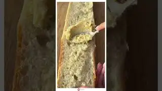 Garlic Confit Cheesy Loaf | Cheese Garlic Bread #shorts #food #garlicbread