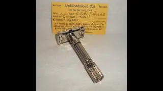 Gillette Fat Boy Razor 1960 TTO Adjustable Refurbished Replated Mirror Nickel G2&ndash;1Z