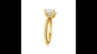 Looking for a Timeless Engagement Ring? Check Out Daffany Gold Plating Solitaire Engagement Ring!
