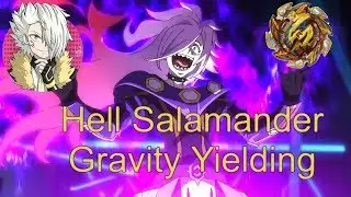 Бейблэйд Саламандра из набора Дэд Хейдис. Dead hades Vol.12.  Hell Salamander Gravity Yielding.