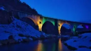Timelapse Movie 【4K】 The Night of The Milky Way Train