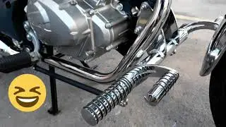 Chopper Road 150 com Comando Avan&ccedil;ado + Paralama da Intruder 125