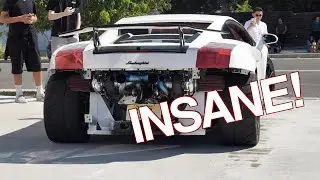 STRAIGHT PIPED TWIN TURBO GALLARDO REVS!