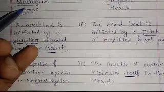 12th biology | Neurogenic heart VS Myogenic heart | Circulation Chapter #biology #boardexam #hsc #cs