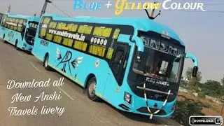 Download all New ANSHI Travels livery for Volvo 9600s sleeper mod || Navyansh Game Hub 