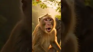 Удивительная история слона и обезьяны #животные #вирусноевидео