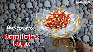 cara membuat round buket royco bentuk mawar | buket hari ibu
