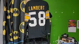 PITTSBURGH STEELERS JACK LAMBERT 58 RETIRED PLAYER NAME/NUMBER M&N LONG SLEEVE TOP SHIRT JERSEY