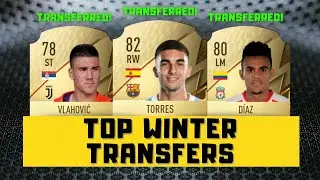 TOP WINTER TRANSFERS 2022 | Luis Diaz, Vlahovic, Ferran Torres, etc... | FIFA 22