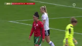 Frauenfussball WM 2023 Quali Deutschland   Bulgarien 1  Halbzeit