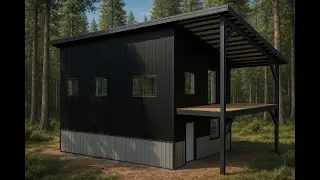 Discover Ultimate Luxury: 20x30 Ft Two-Story Cabin Kit with Porch