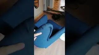 кресло икеа страндмон синее