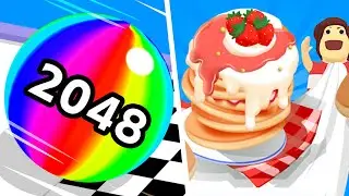Ball Run 2048 Vs Pancake Run - All Levels SpeedRun Gameplay Android iOS U2I1Q9A1I6C1