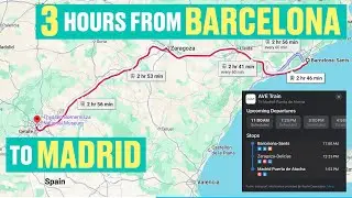 Скоростной поезд AVE из Барселоны в Мадрид