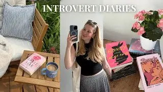 life of an introvert 💌 book haul, homebody spring days, new 5 star read & making a fairy garden!