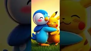 #DreamScreenAI Pikachu and piplup hugs