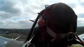 Spitfire MkV EE602 post restoration flight Biggin Hill