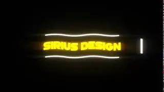 Sirius Design intro-Thumbnail,Banner,Avatar,Intro Yapılır.