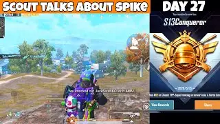 Scout on Spike | Conqueror Lobby Fights | PUBG Mobile | Mr Spike