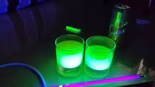 FLUORESCENT WATER AND VOLCANO -Leo