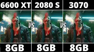 RX 6600 XT VS RTX 2080 SUPER VS RTX 3070   BENCHMARK TEST IN 10 GAMES 1440p