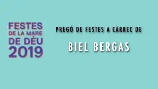 PREG&Oacute; DE FESTES 2019