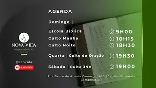 Culto Domingo | Noite | 18/01/2026