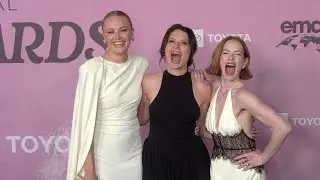 Malin Akerman, Katie Lowes, and Jaime Ray Newman 2025 EMA Awards Gala Green Carpet Arrivals