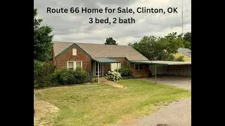 Route 66 Home for Sale, Clinton, OK 3 bed, 2 bath