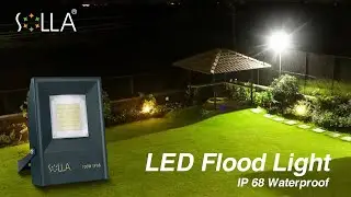 SOLLA 2 Pack IP68 100W LED Flood Light Outdoor 5000K Daylight