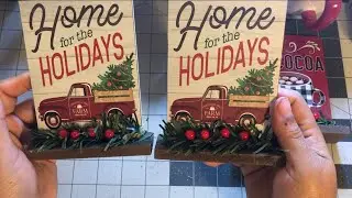 Red truck Christmas Haul from Dollar General!