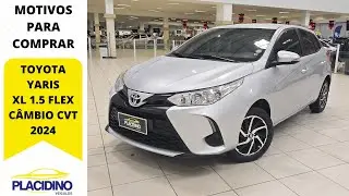 TOYOTA YARIS XL 1.5 AUTOMATICO CVT ANO 2024 LINDO ECONOMICO BEM EQUIPADO E SUPER DURAVEL