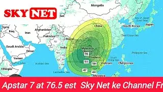 Apstar 7 est at 76.5 est ku band  Sky Net ke channel ❤️