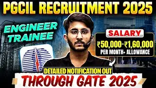 PGCIL Recruitment 2025 Through GATE 2025 | Engineer Trainee | Salary + Allowances | Complete Details