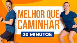 🔥 QUEIMA MAIS CALORIAS que 1 HORA de CAMINHADA NA RUA | Caminhada em casa 20 min | Aur&eacute;lio Alfieri