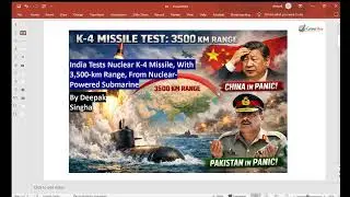 India Tests Nuclear 3,500-km Range K-4 Missile | CHINA PAKISTAN IN PANIC By Deepak Singha