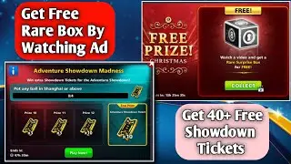 Get FREE FREE 40+ Showdown Tickets And Free Rare Box In 8 Ball Pool #8ballpool #8poolweaver