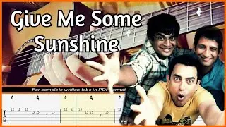Give Me Some Sunshine Guitar Lesson | 3 Idiots | Instrumental Guitar Cover with Backing Track